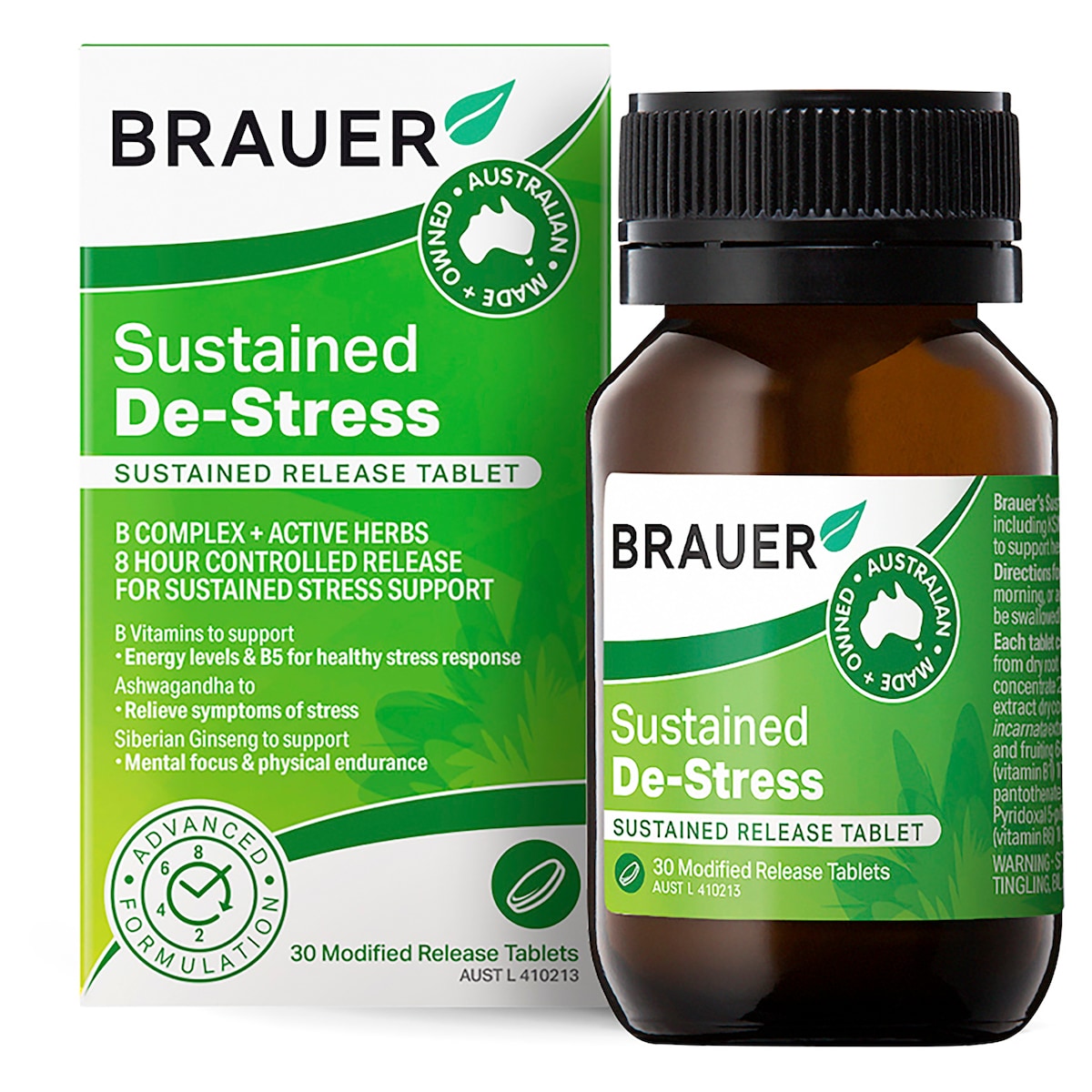 Brauer De-Stress Sustained Release 30 tablets