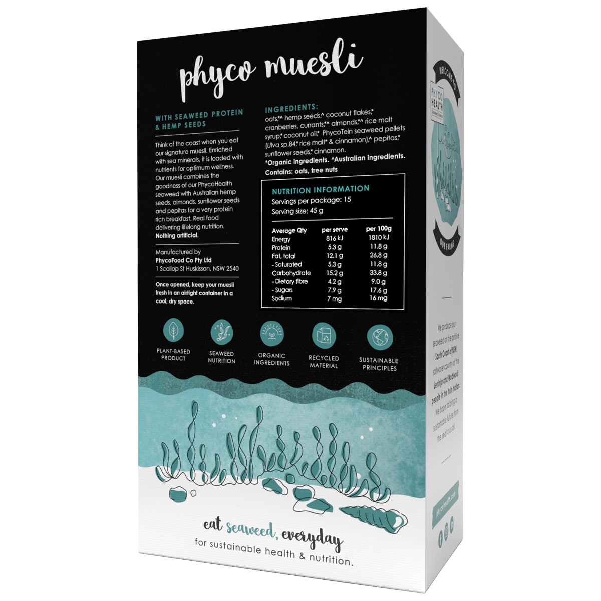 PhycoHealth Phycomuesli Crunchy Seaweed Granola 675g