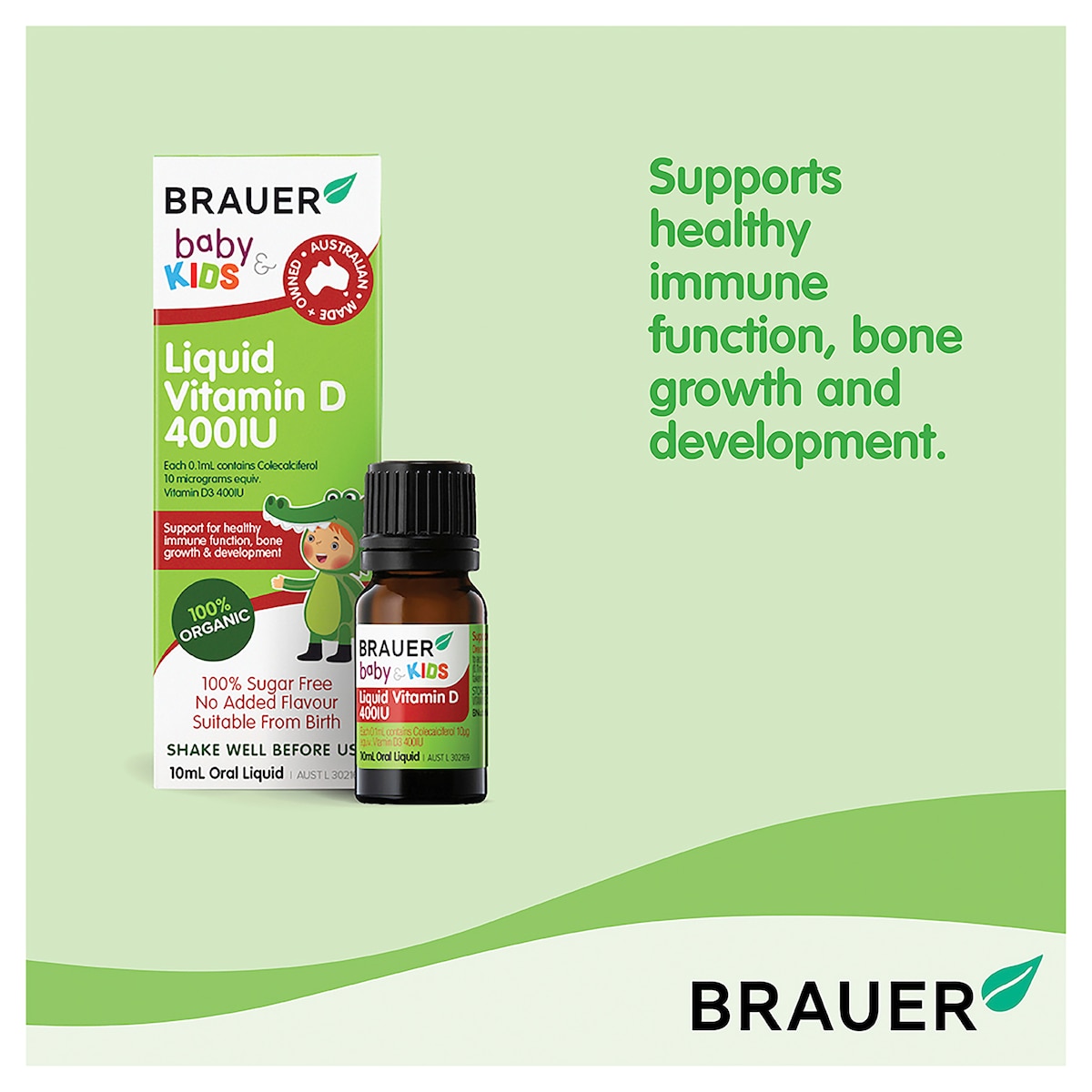 Brauer Baby & Kids Liquid Vitamin D 400IU 10ml