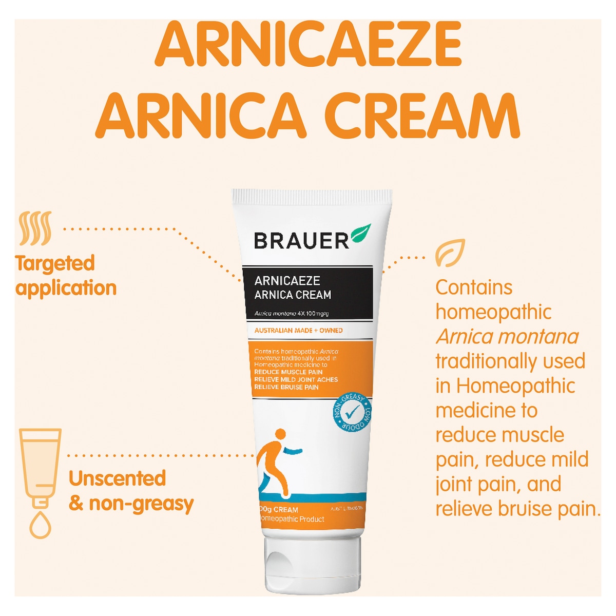 Brauer Arnicaeze Arnica Cream 100g