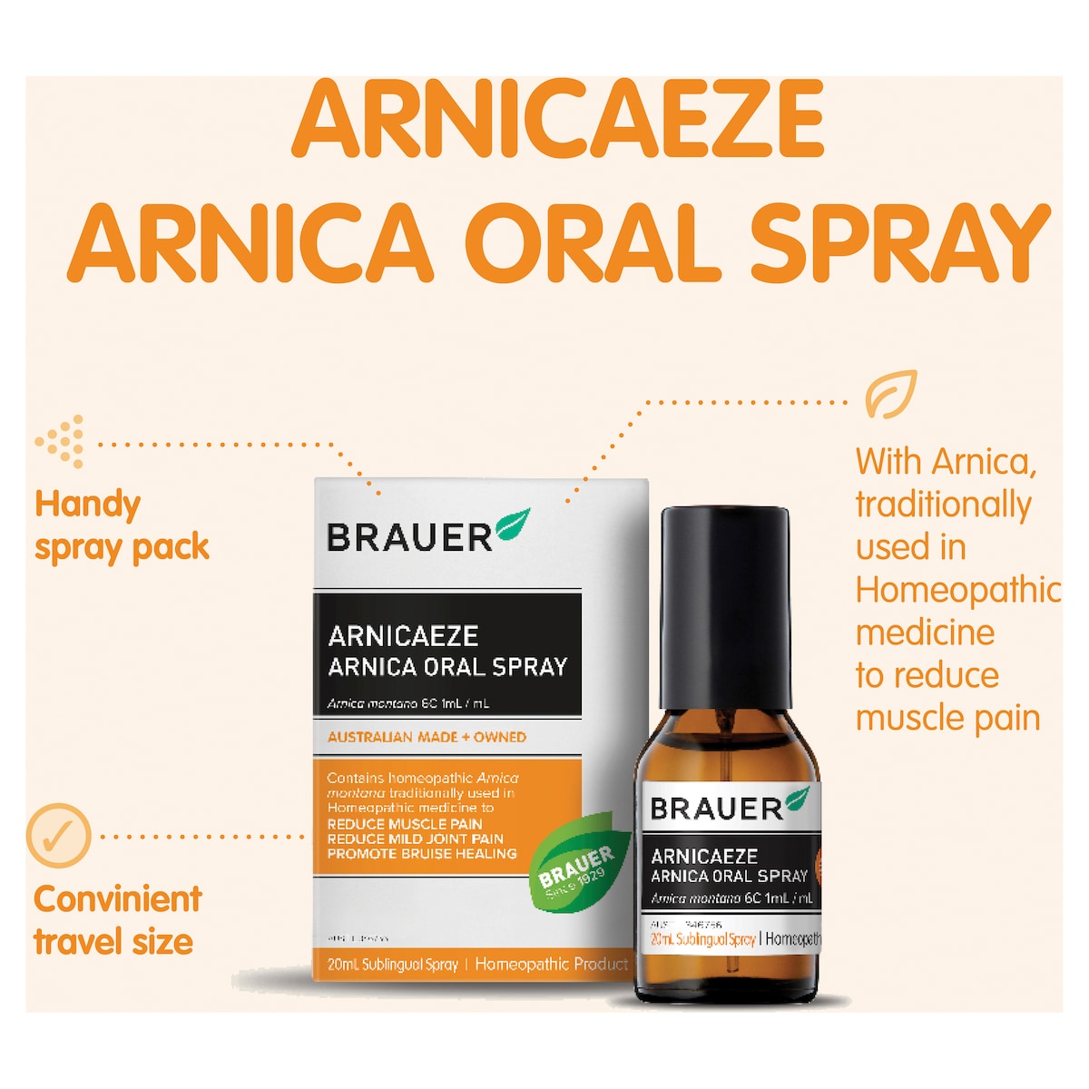 Brauer Arnicaeze Arnica Oral Spray 20ml