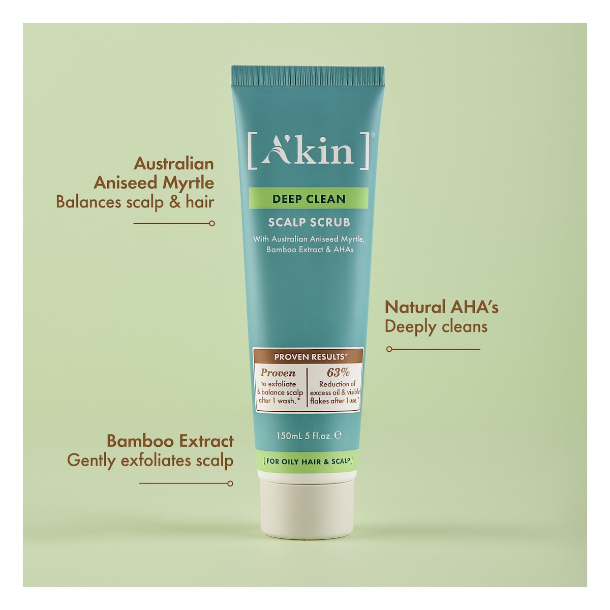 A'kin Deep Clean Scalp Scrub 150ml