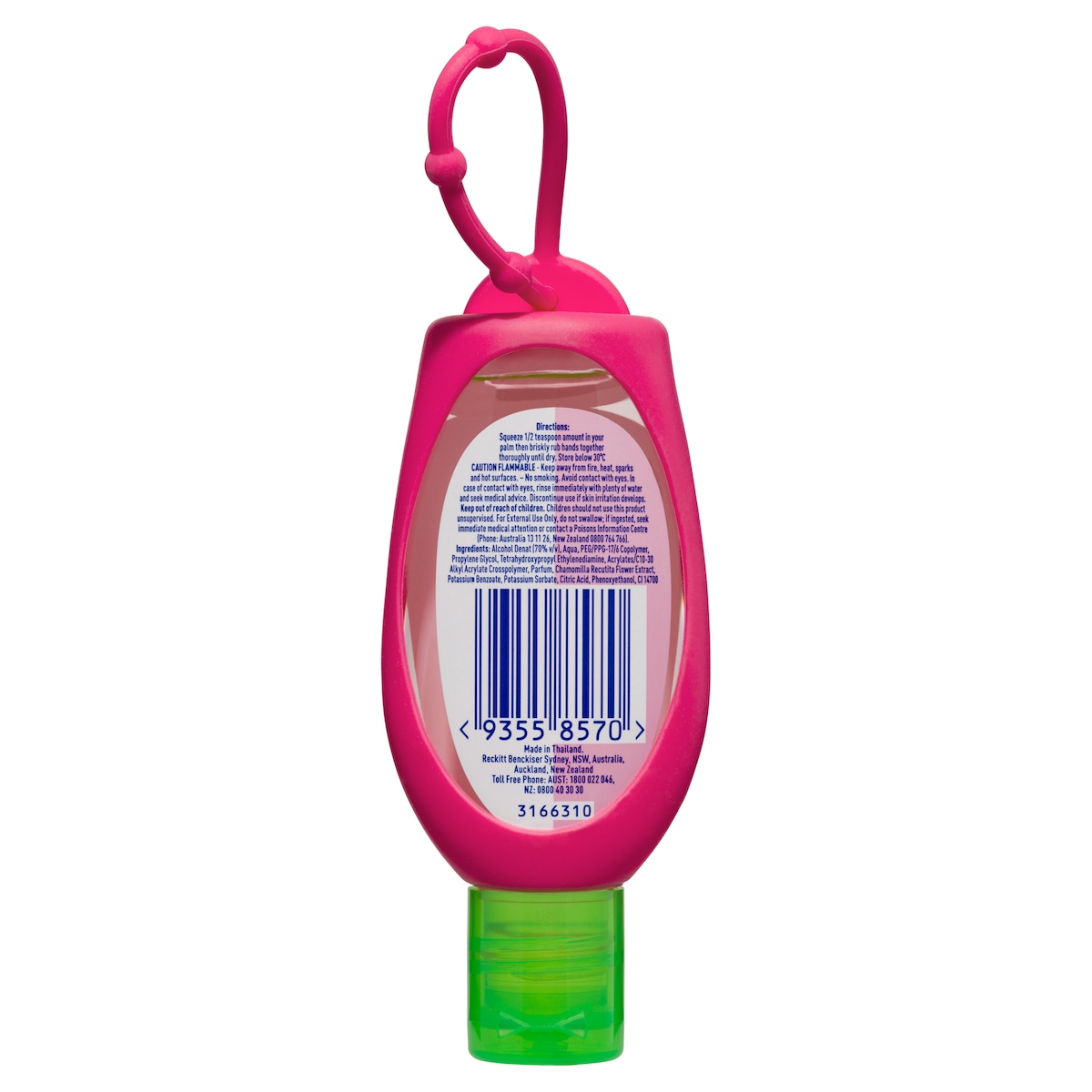 Dettol Instant Hand Sanitiser Soothe with Pink Clip 50ml