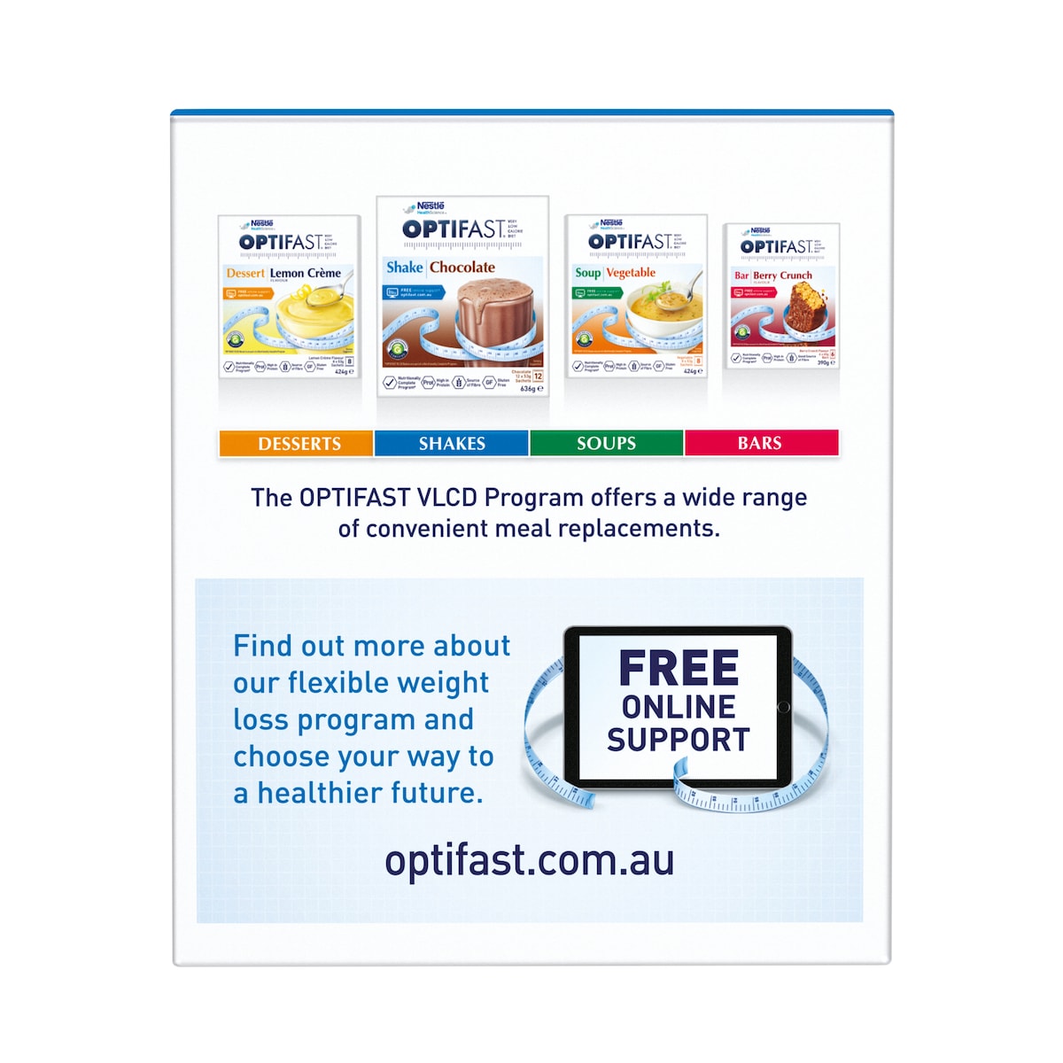 Optifast VLCD Shake Vanilla 18 x 53g Sachets