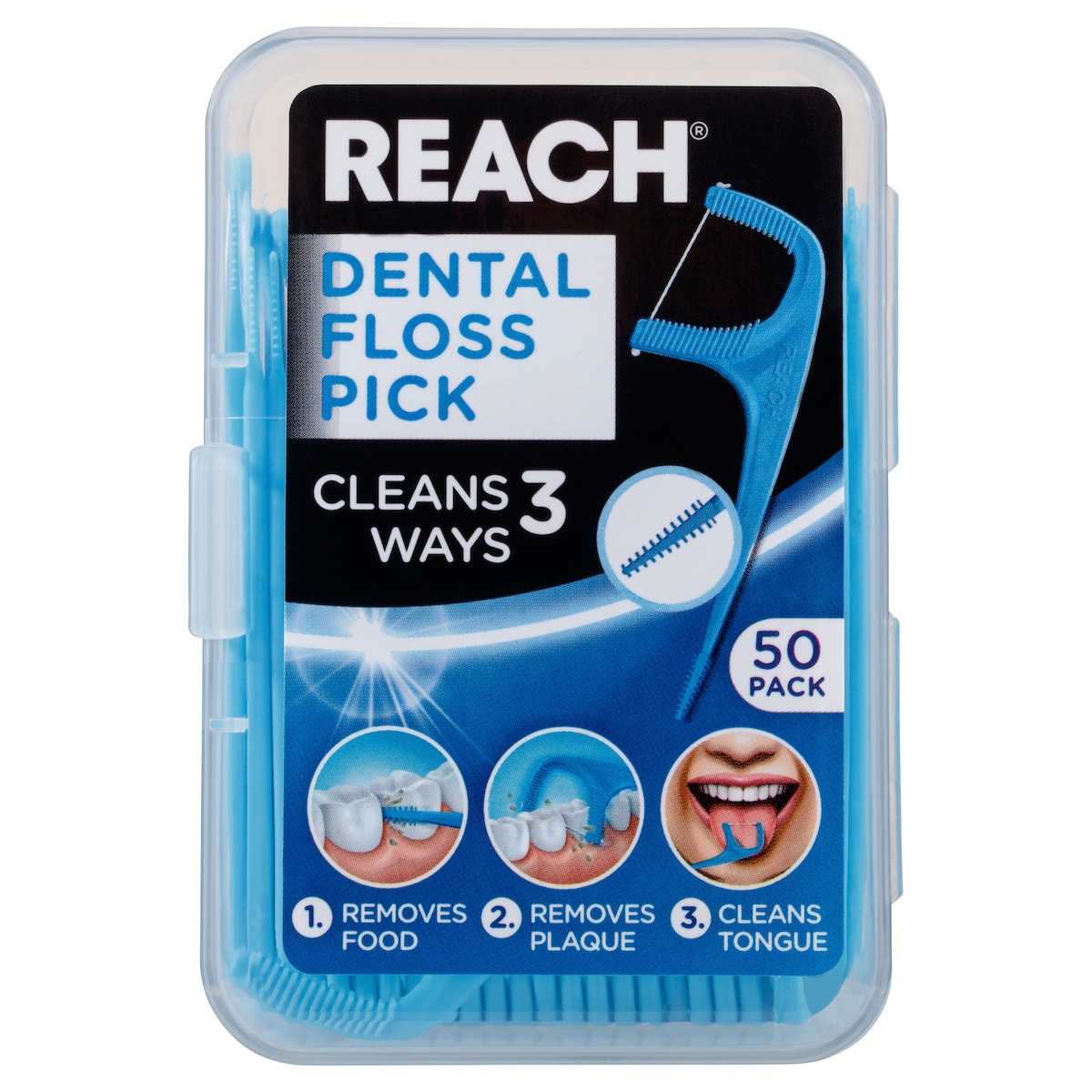 Reach Dental Floss Pick 50 Pack