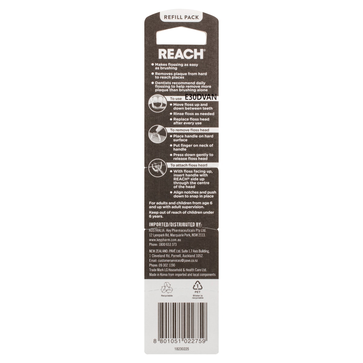 Reach Access Flosser Refill Pack 28 Disposable Heads