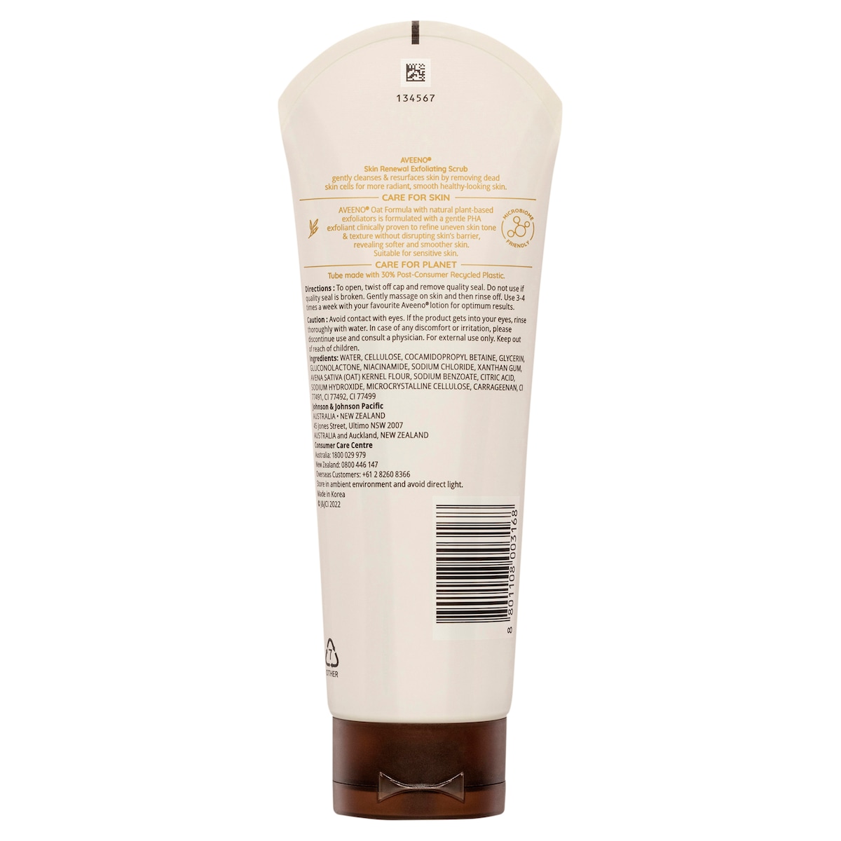 Aveeno Skin Renewal Exfoliating Body Scrub 225g