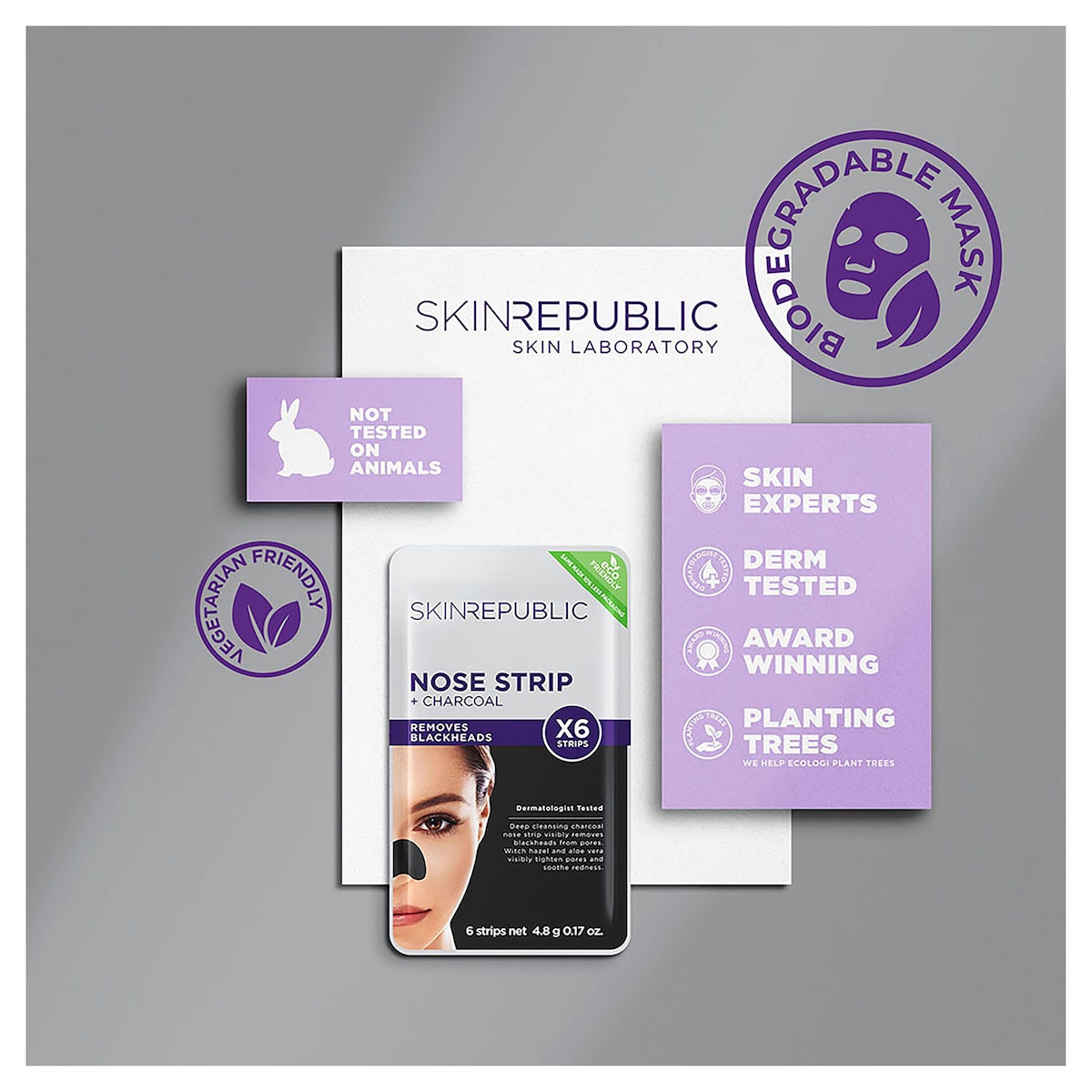 Skin Republic Charcoal Nose Strips (6 Applications)