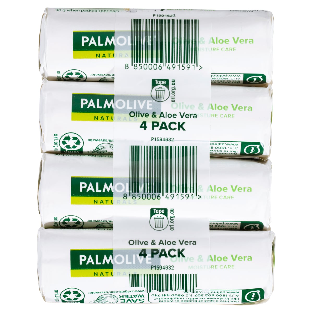 Palmolive Aloe & Olive Extracts Moisture Care Soap Bars 4 Pack