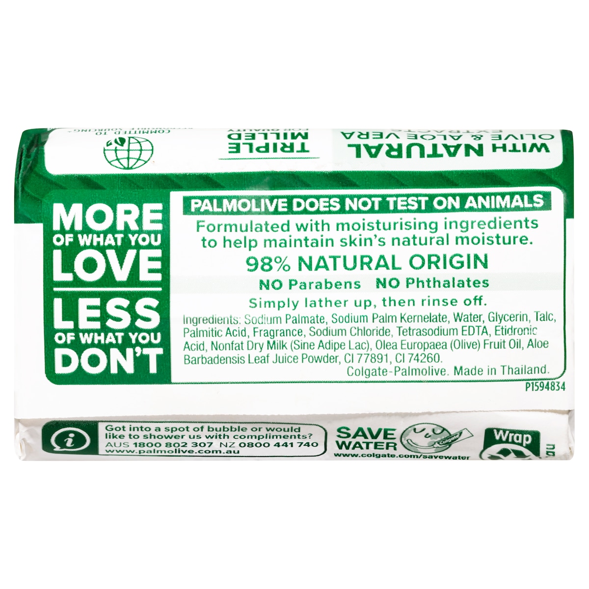 Palmolive Aloe & Olive Extract Soap Bars 10 Pack