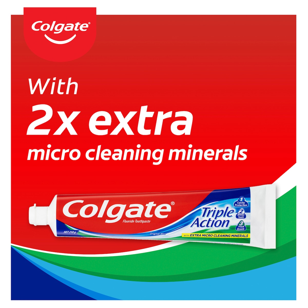 Colgate Triple Action Original Mint Toothpaste 210g