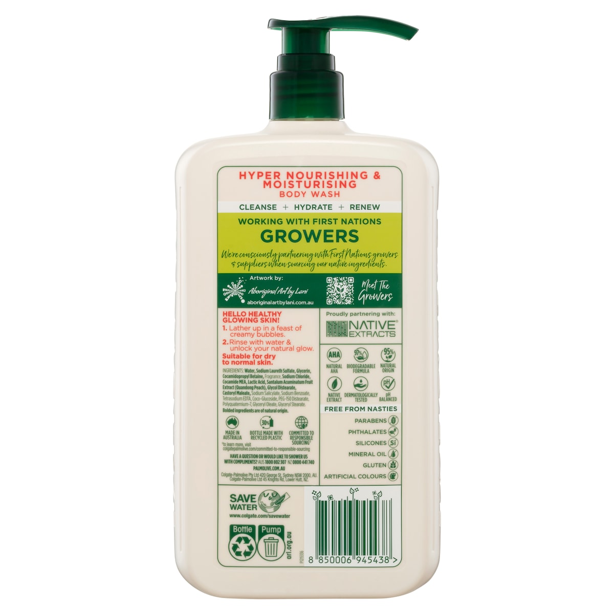 Palmolive Skin Food Body Wash Quandong Peach 1L