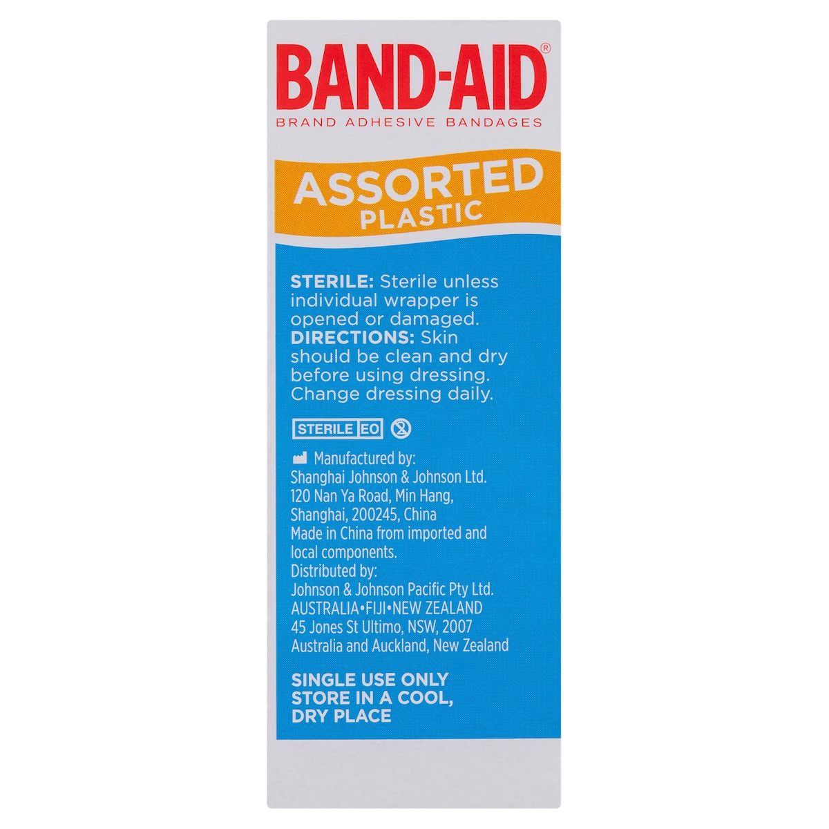 Band-Aid Plastic Strips Assorted Shapes 50 Pack