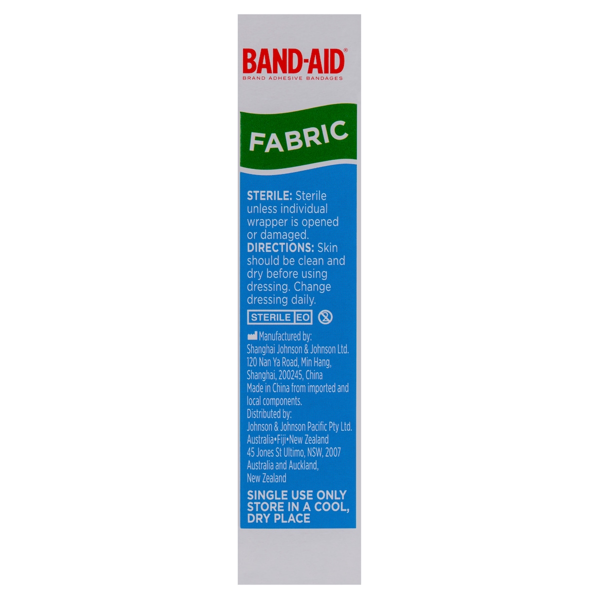 Band-Aid Fabric Strips 24 Sterile Strips