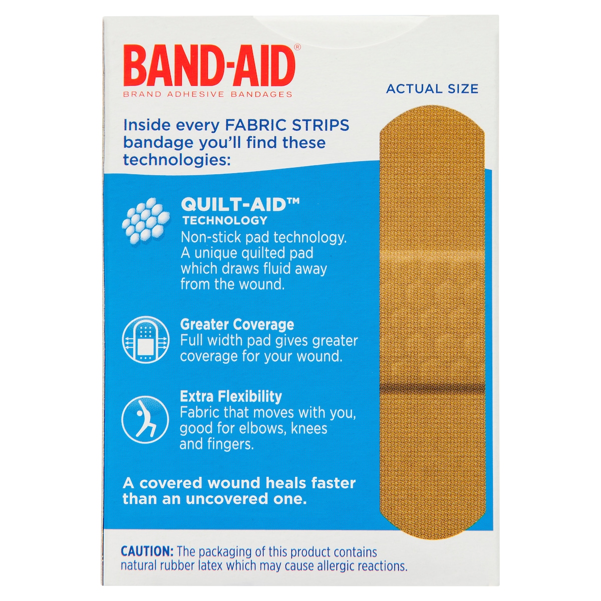 Band-Aid Fabric Strips 50 Sterile Strips