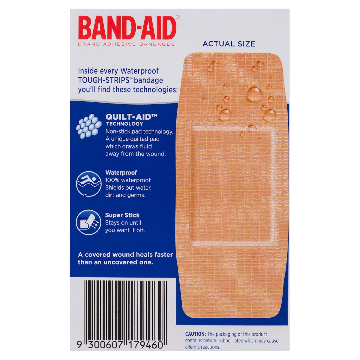 Band-Aid Waterproof Tough Strips Extra Large 10 Pack