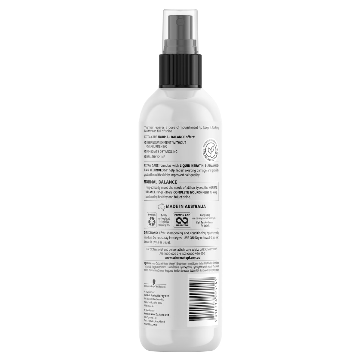 Schwarzkopf Extra Care Normal Balance Express Care Leave in Conditioner 250ml