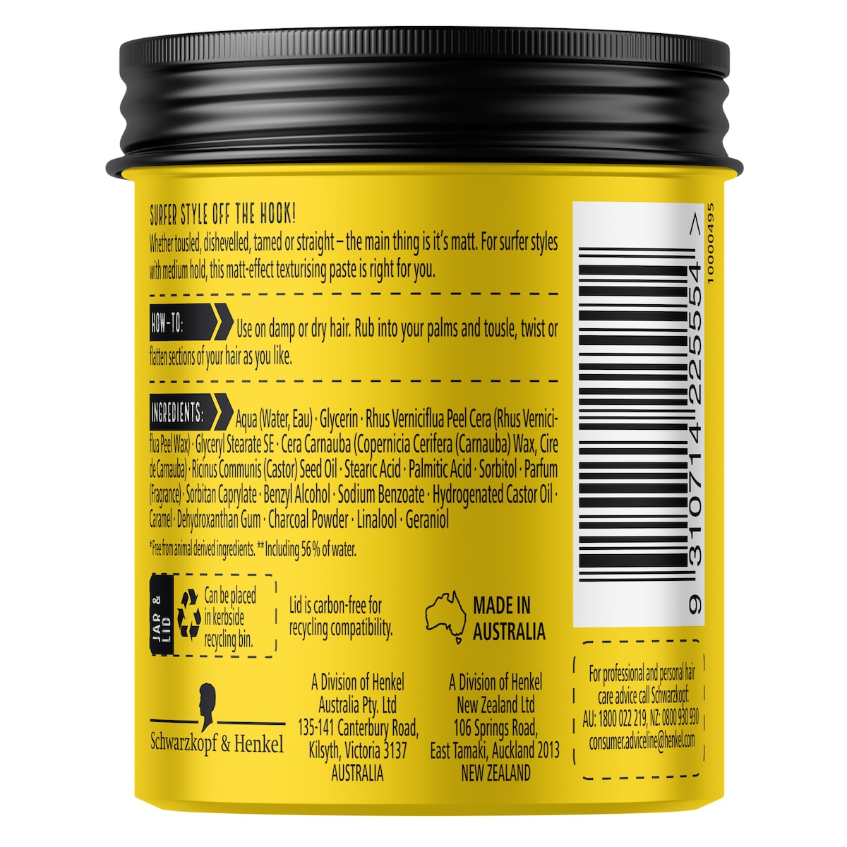 Schwarzkopf Got2b BeachMatt Matt Paste 100ml  Schwarzkopf