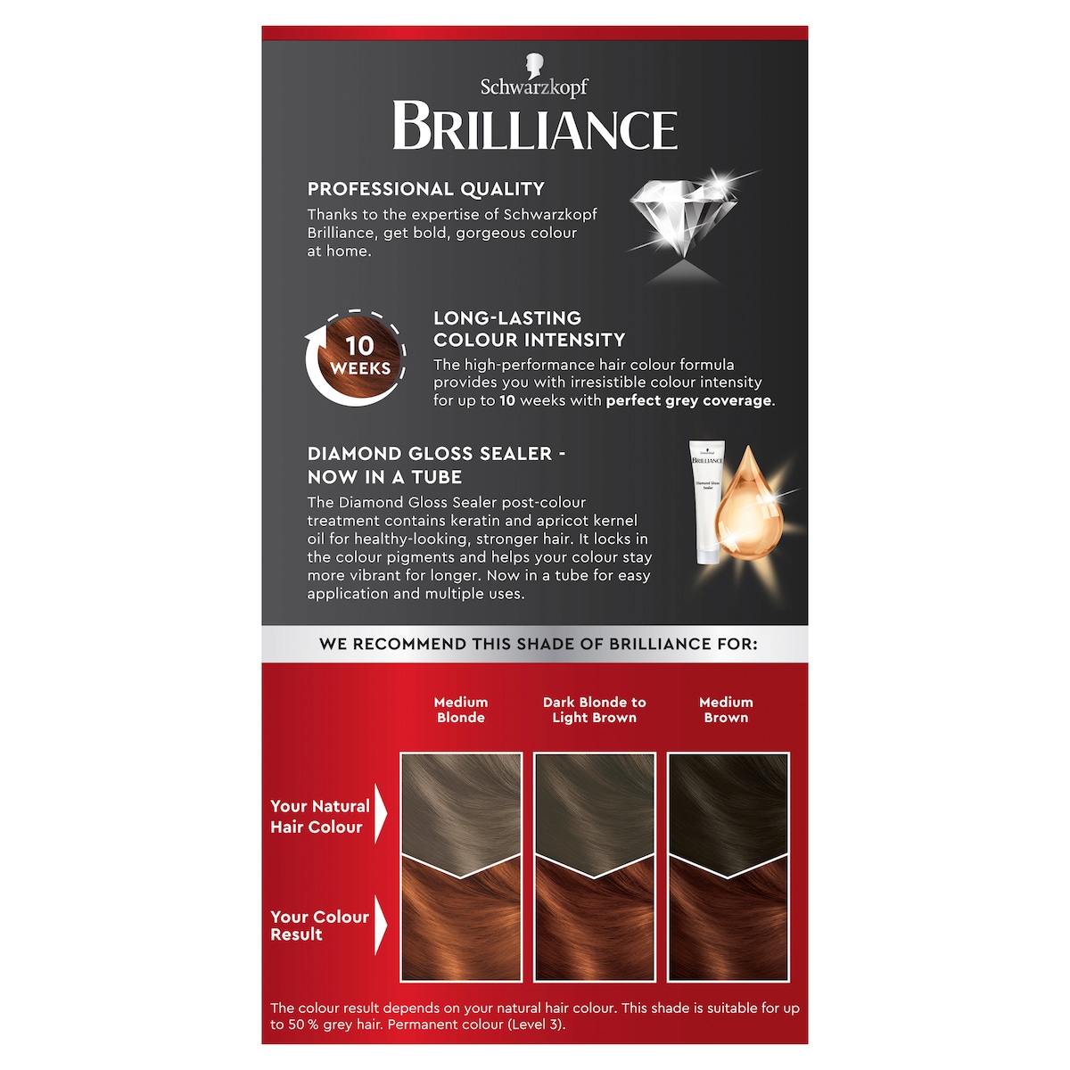 Schwarzkopf Brilliance Permanent Hair Colour 01 Fiery Topaz