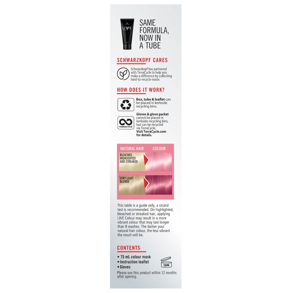 Schwarzkopf Live Colour Pastels Cotton Candy Pink 75ml