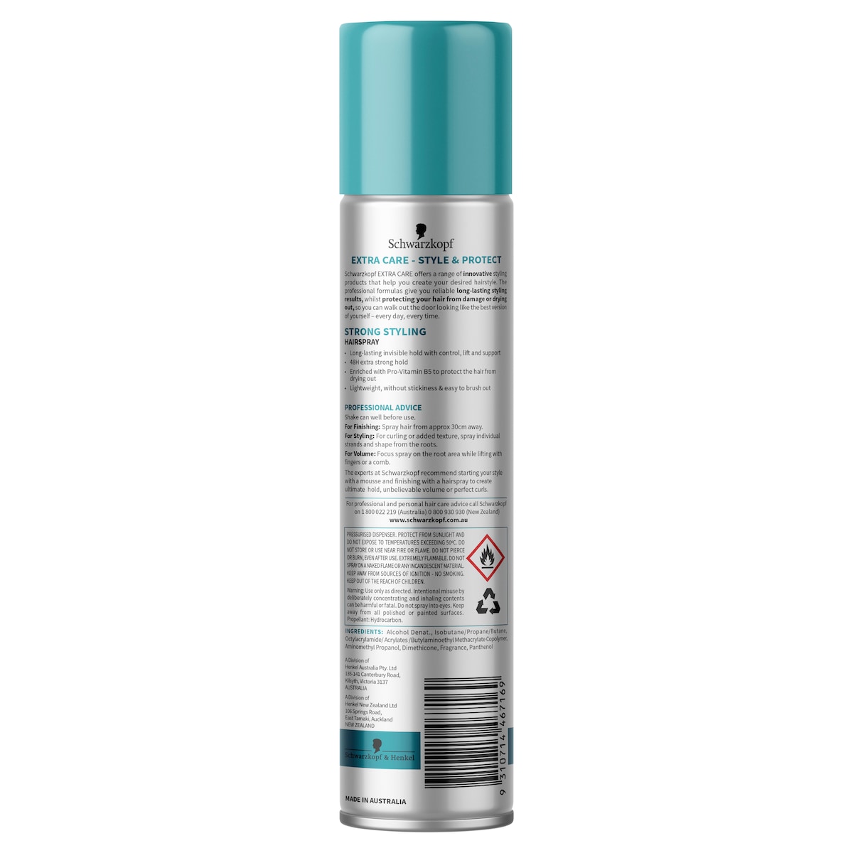 Schwarzkopf Extra Care Strong Styling Hairspray 100g