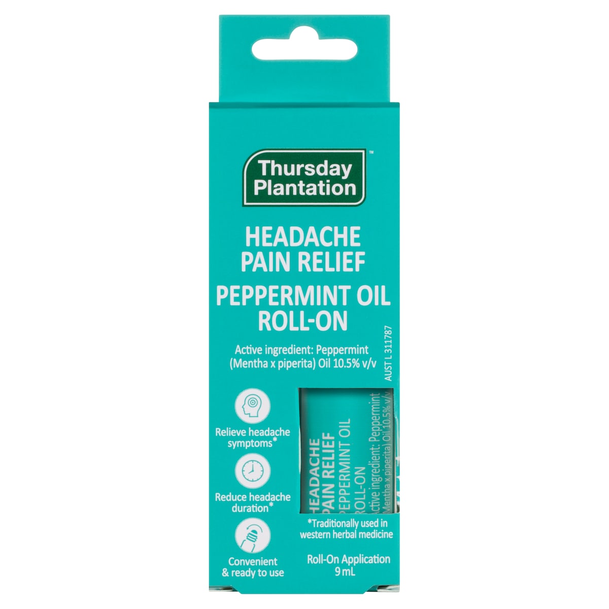 Thursday Plantation Headache Pain Relief Peppermint Roll-on 9ml