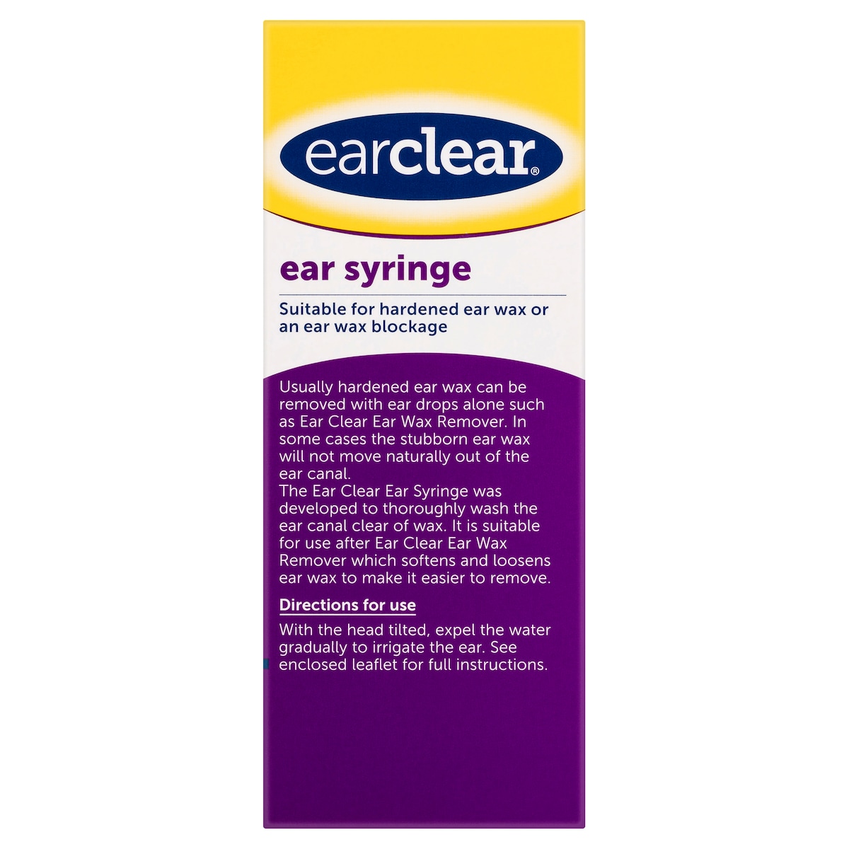 EarClear Ear Wax Removal Syringe 1 Pack