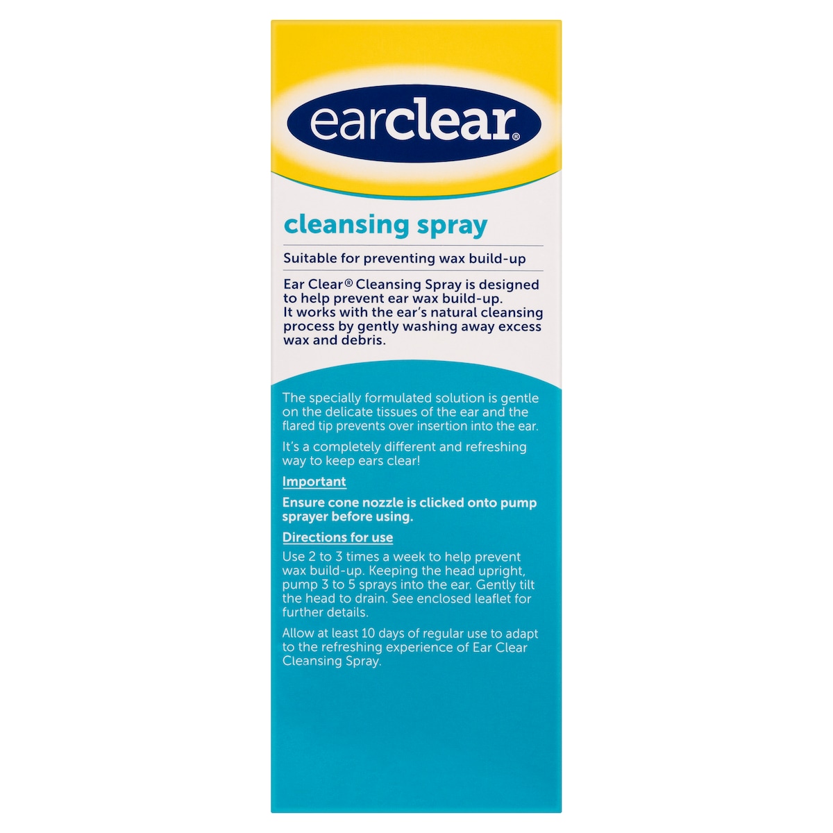 EarClear Ear Cleansing Spray 100ml