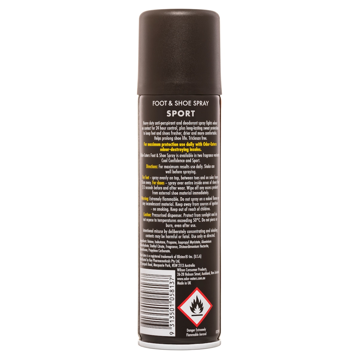 Odor-Eaters Foot & Shoe Spray Sport 150ml