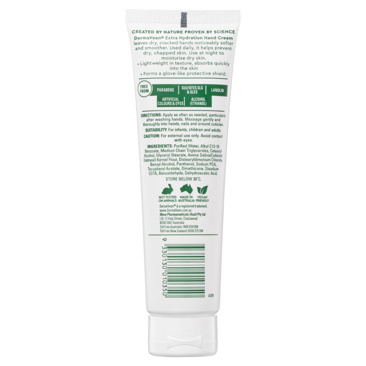 DermaVeen Extra Hydration Hand Cream 100g