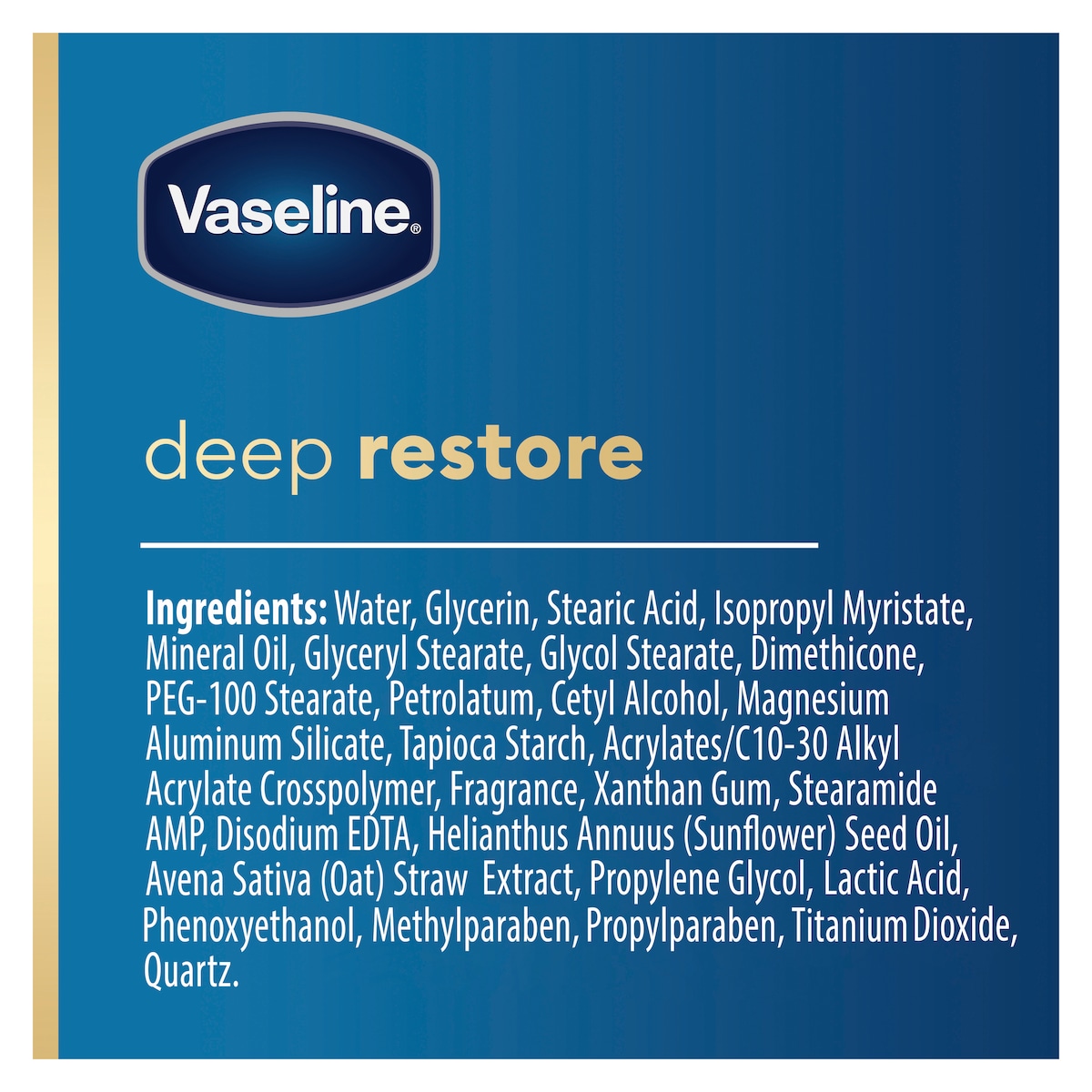 Vaseline Intensive Care Deep Restore Body Lotion 750ml