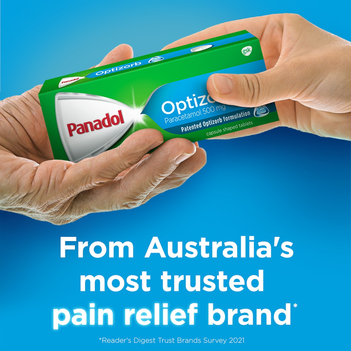 Panadol with Optizorb Paracetamol Pain Relief 20 Caplets