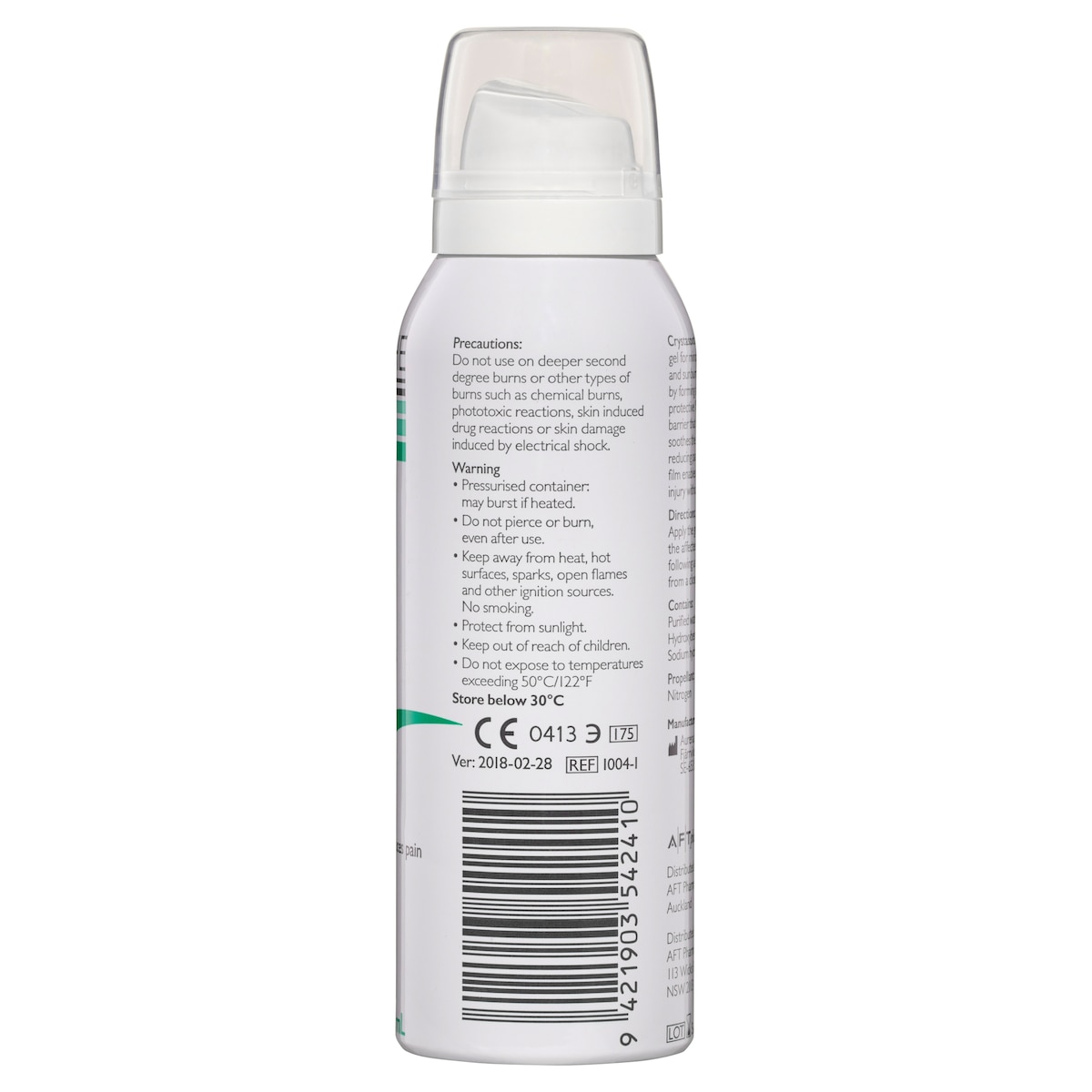 Crystasoothe Healing Burn Gel Spray 100g