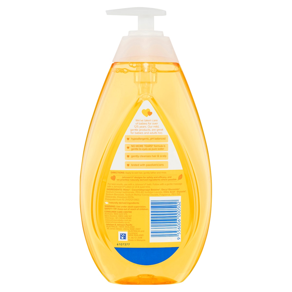 Johnsons Baby Shampoo Gentle 800ml