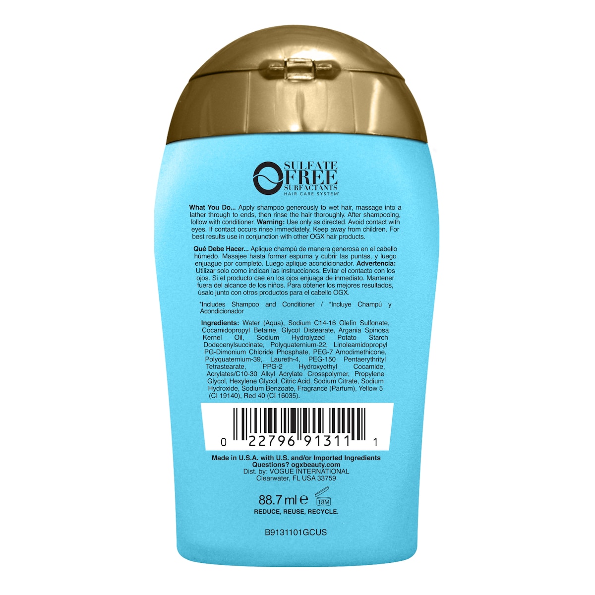 OGX Argan Oil of Morocco Mini Shampoo 88.7ml