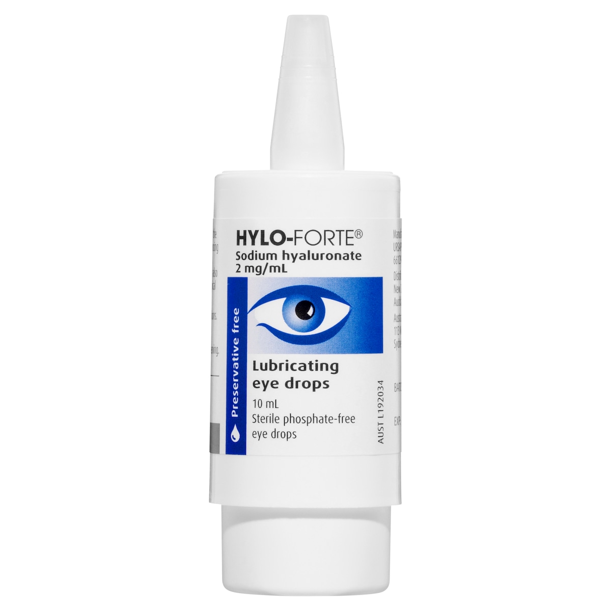 Hylo Forte Lubricating Eye Drops Preservative Free 10ml