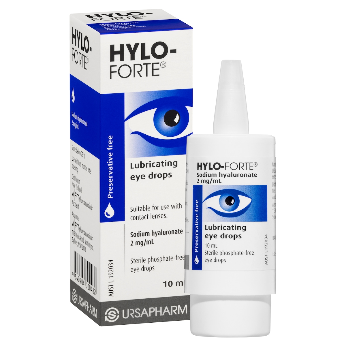 Hylo Forte Lubricating Eye Drops Preservative Free 10ml