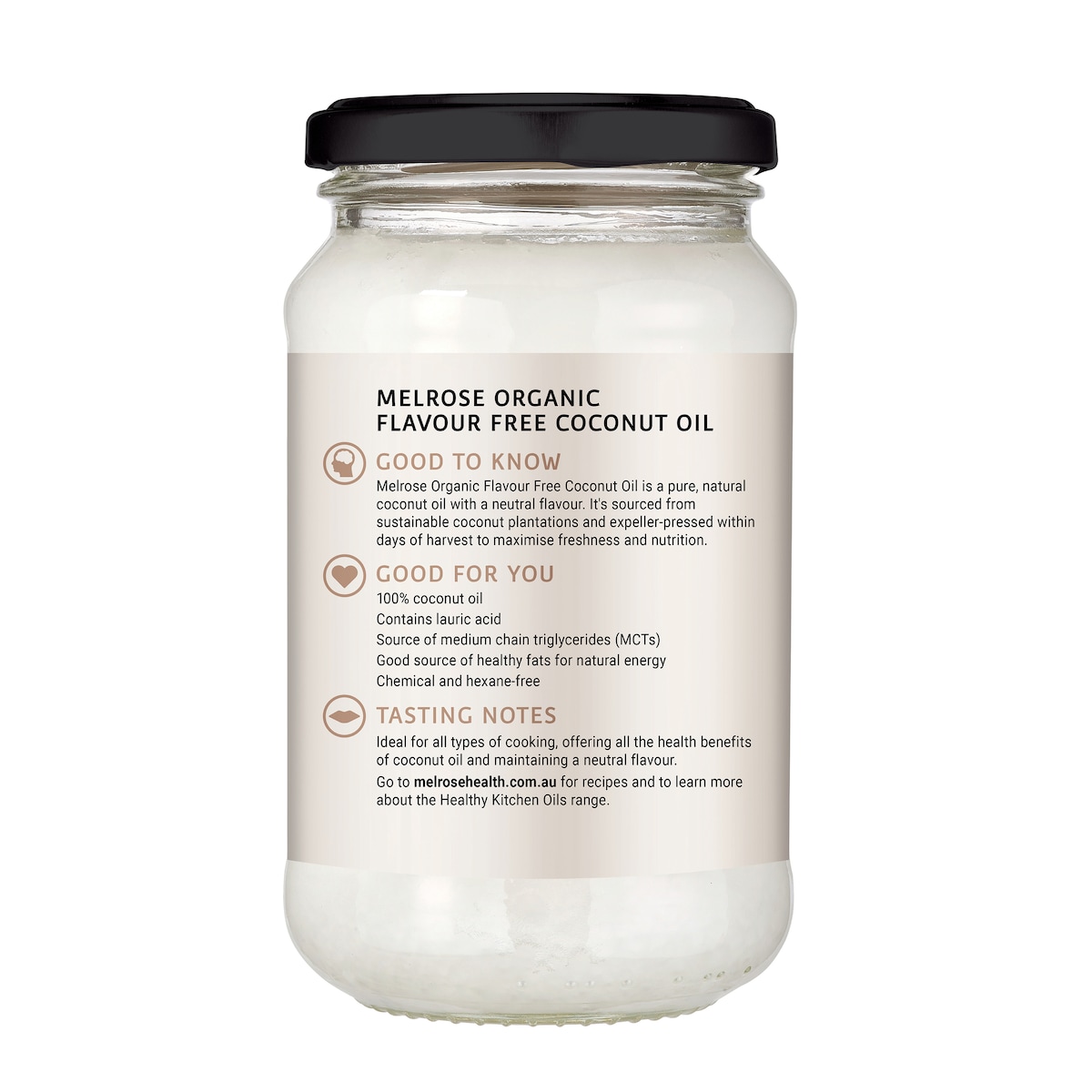 Melrose Organic Flavour Free Coconut Oil 325ml