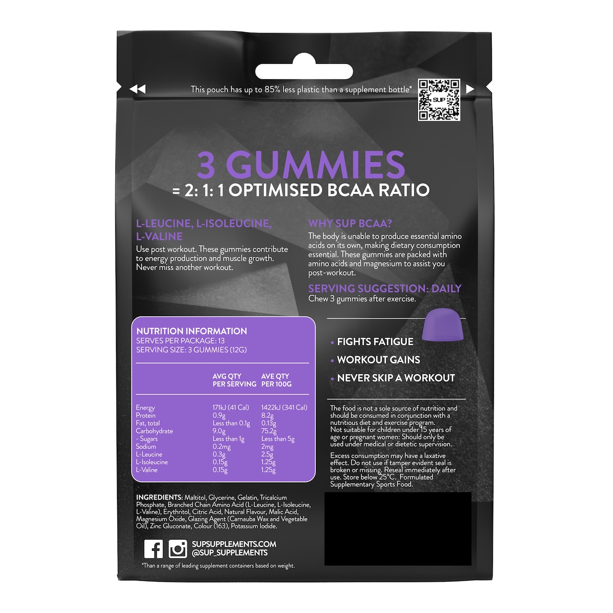 SUP BCAA Gummies 40 Pack