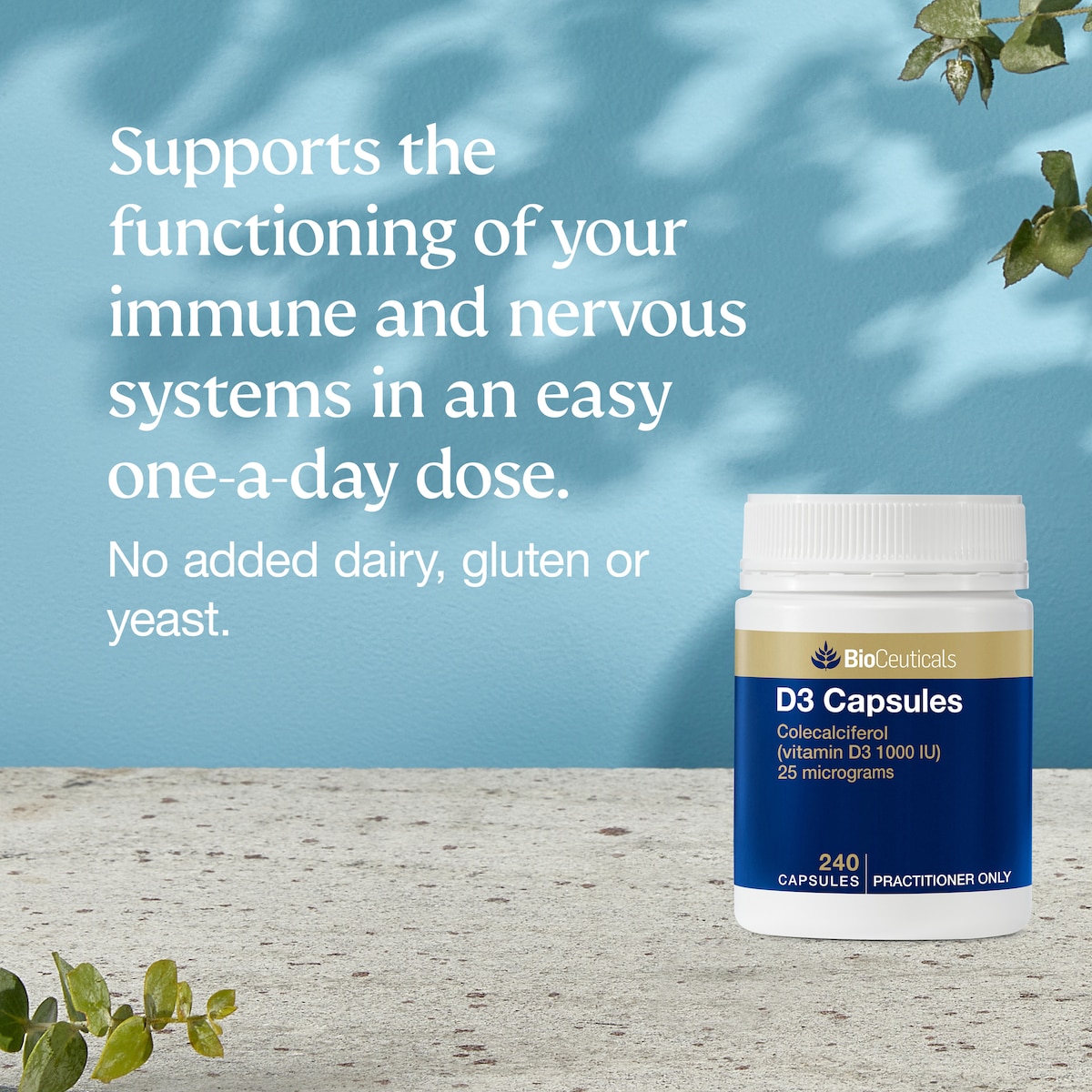 BioCeuticals D3 Capsules 240 Soft Capsules