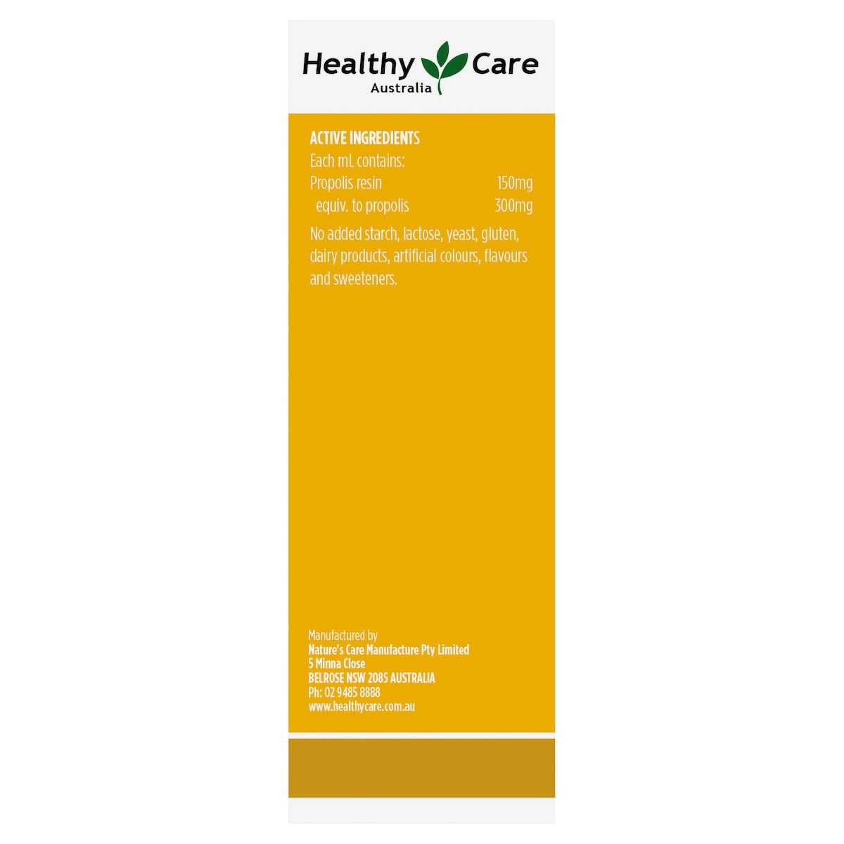 Healthy Care Propolis Liquid Extract Alchol Free 25ml