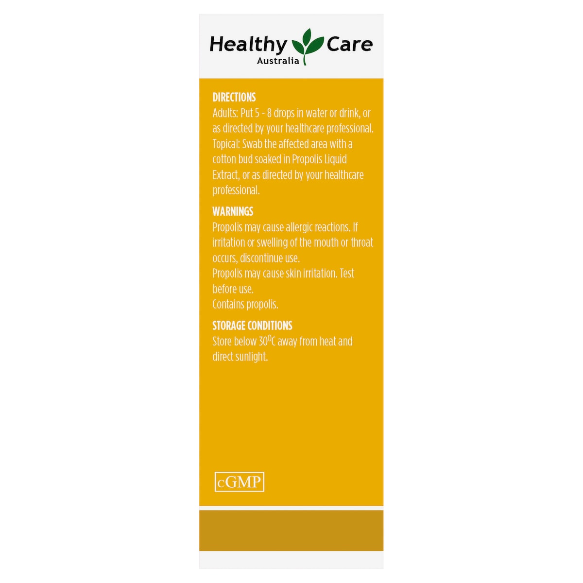 Healthy Care Propolis Liquid Extract Alchol Free 25ml