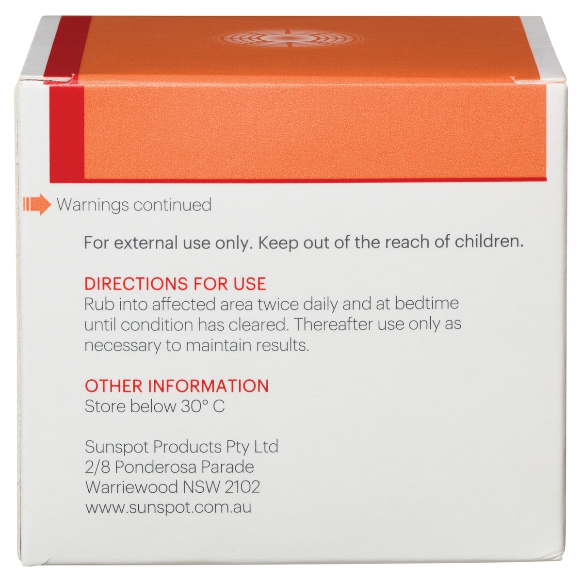 John Plunketts Sunspot Cream 100g