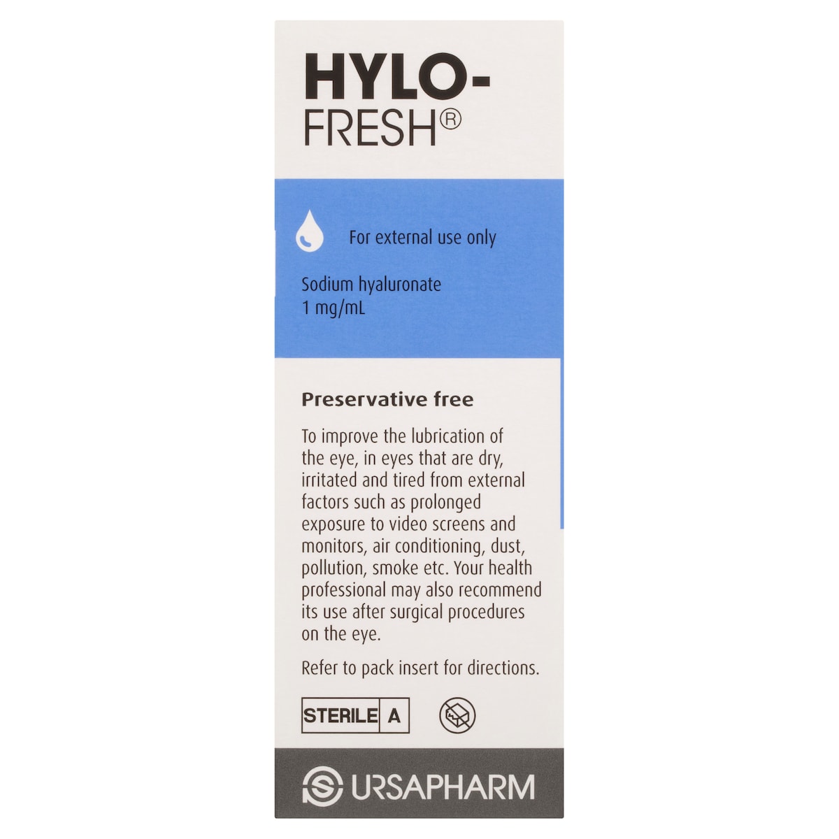 Hylo Fresh Lubricating Eye Drops 1mg 10ml