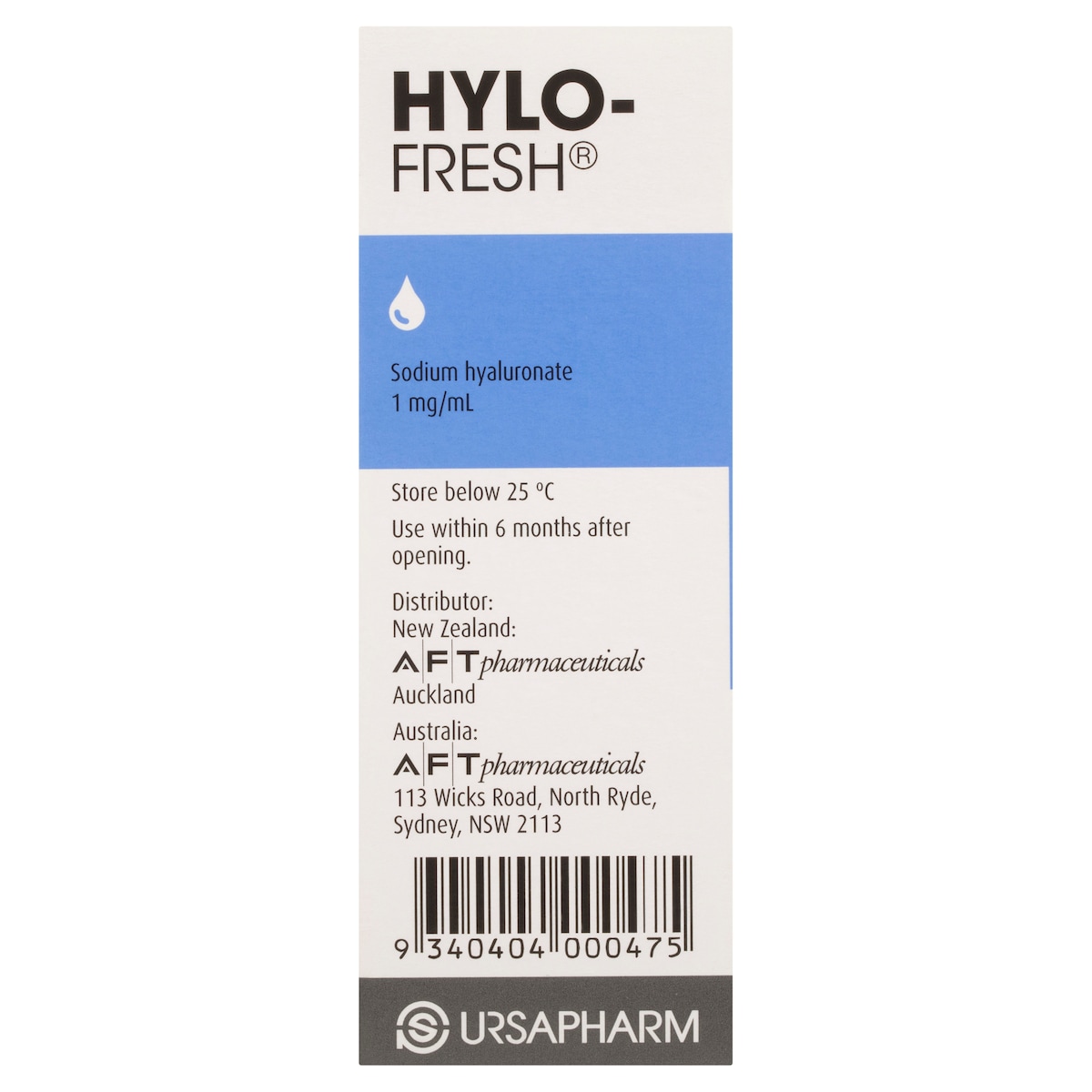 Hylo Fresh Lubricating Eye Drops 1mg 10ml