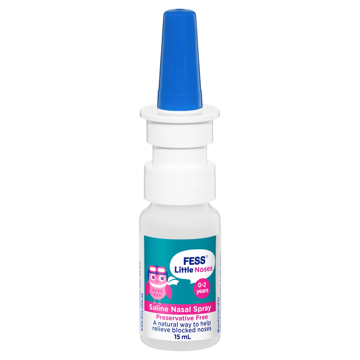 Fess Little Noses Saline Nasal Spray 15ml + Aspirator