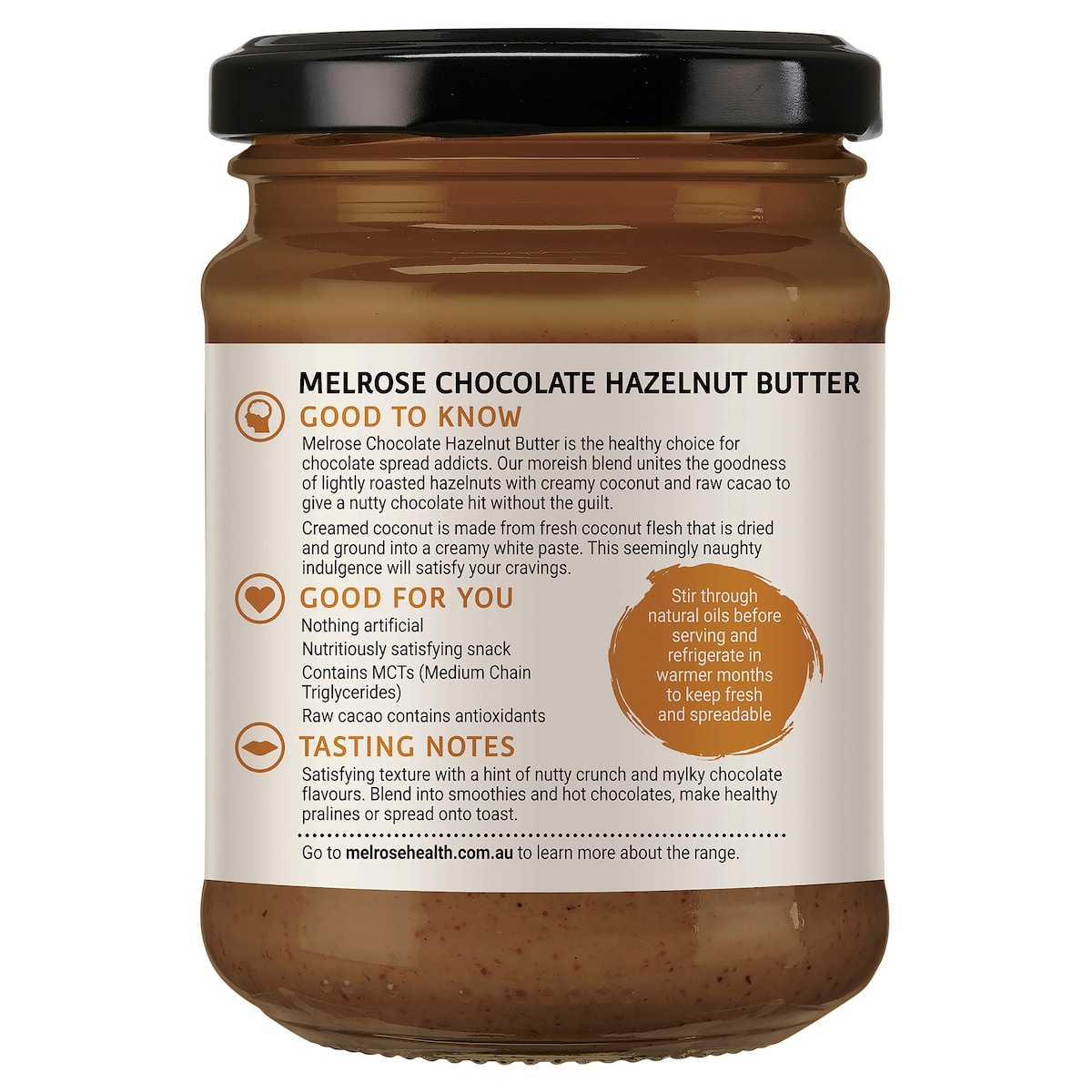 Melrose Chocolate Hazelnut Nut Butter 250g