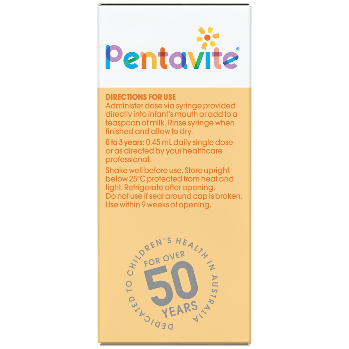 Pentavite Multivitamin Infant Liquid Tropical Flavour 30ml