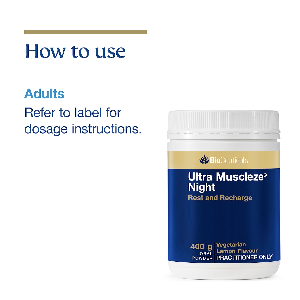 BioCeuticals Ultra Muscleze Night 400g