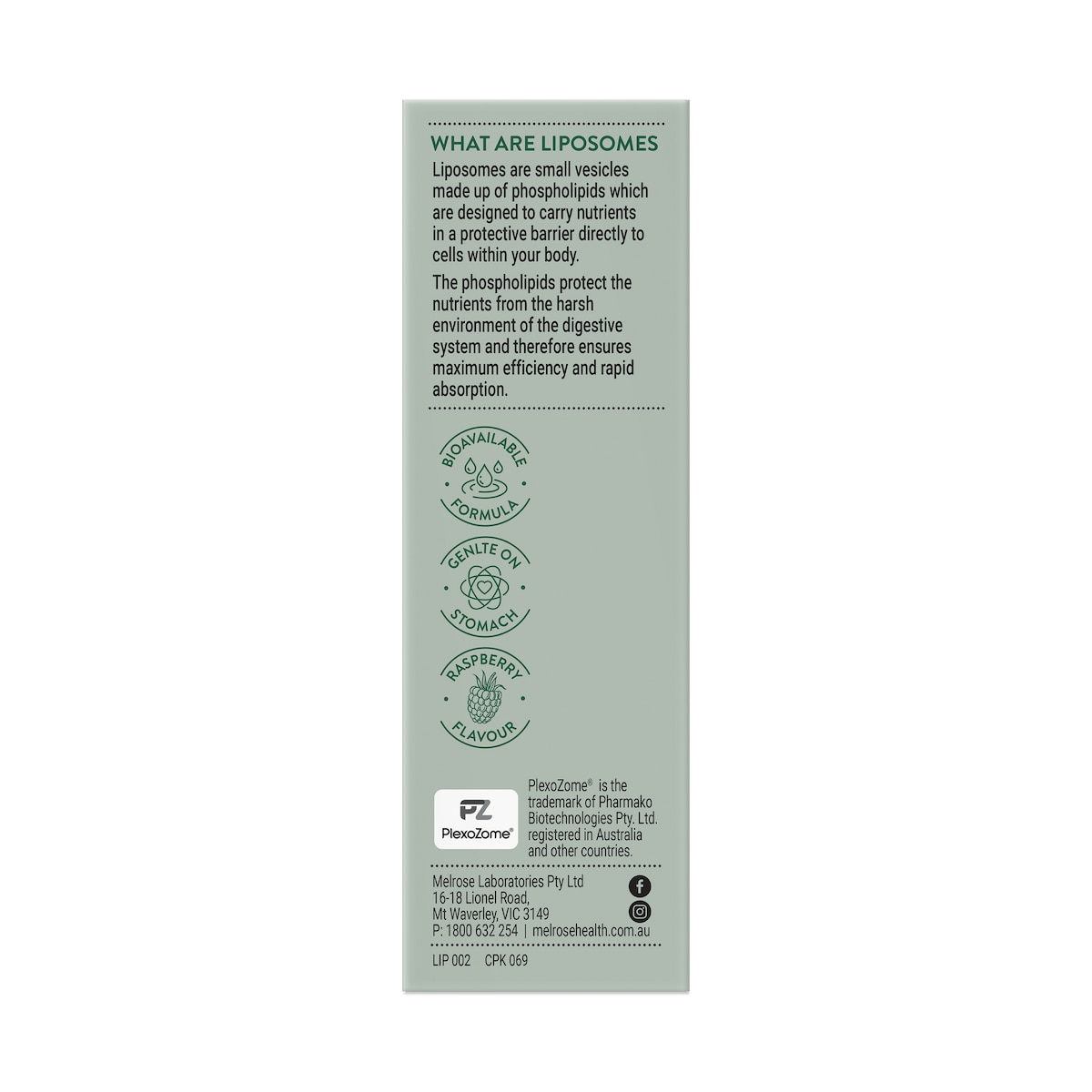 Melrose Liposomal Vitamin D3-K2 50ml